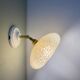 Vintage lampshade in Clichy glass pale yellow