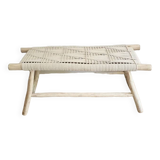 Woven rope bench
