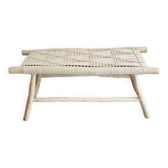 Woven rope bench