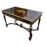 Table bureau en marqueterie Napoleon III