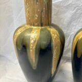Pairs of Denbac earthenware vases