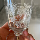 Carafe and six liqueur glasses