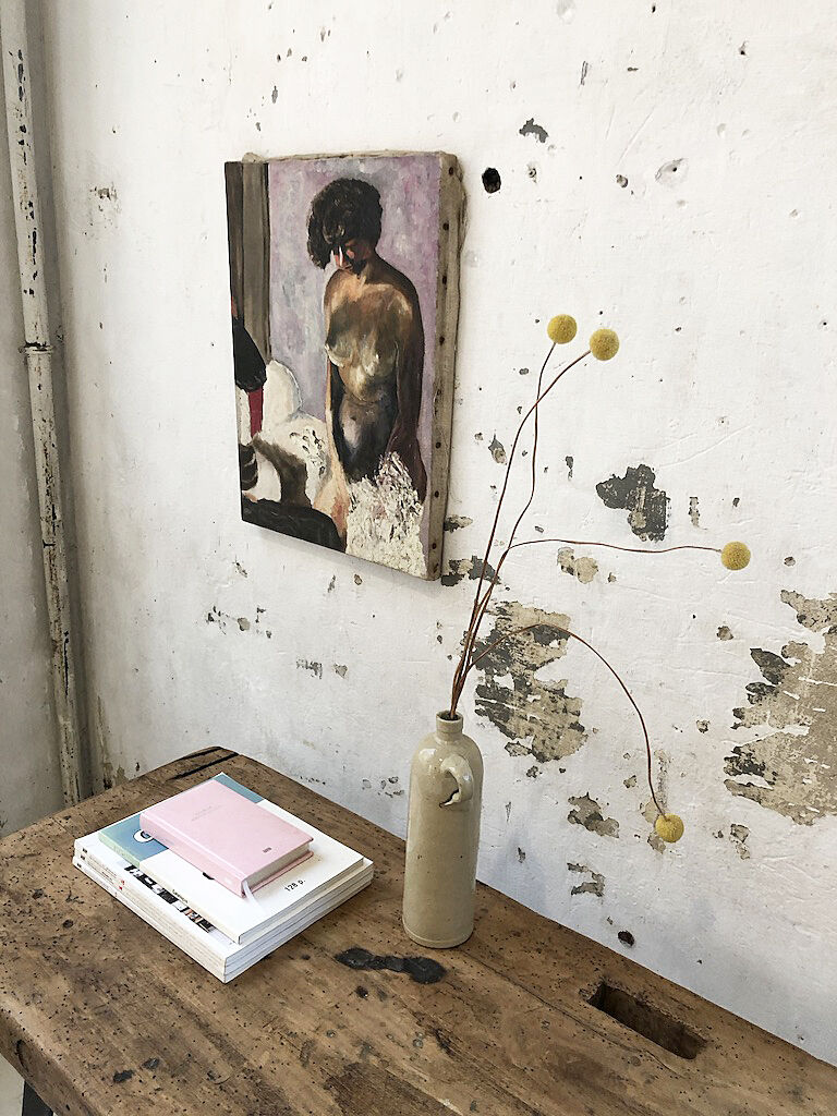 "Naked" oil painting