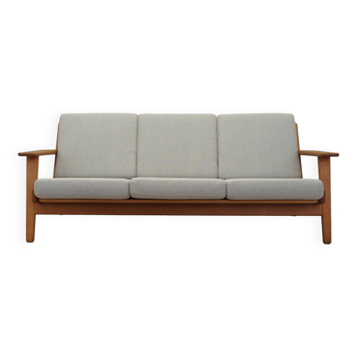 Canapé en chêne, design danois, années 1960, designer : Hans J. Wegner, fabricant : Getama