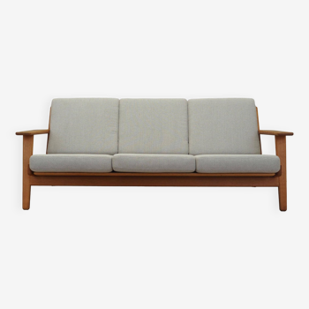 Oak sofa, Danish design, 1960s, designer: Hans J. Wegner, manufacturer: Getama