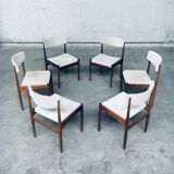 Mid-Century Scandinavian Teak Dining Chair Set, 1960s, Set of 6