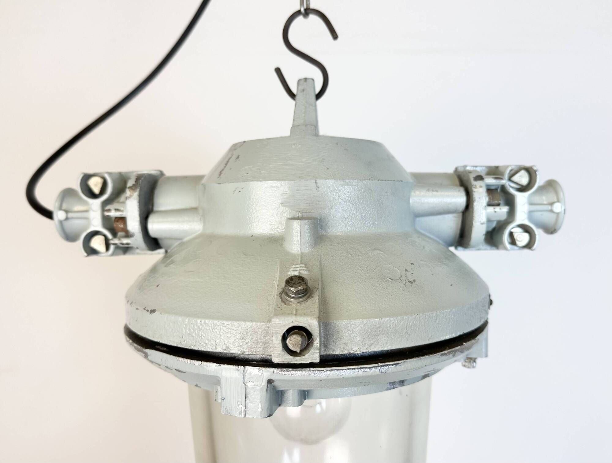 Grey Industrial Cast Aluminium Explosion Proof Light, 1970s