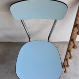 Chaise formica bleue