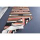 Vintage Turkish Oushak Handmade Wool Cotton White Kilim Runner Rug 60x295