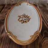 Set of 3 raviers Creil and Montereau pattern Carnations