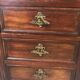 Louis XV-style extra furniture, marble top and 1920s brass gallery