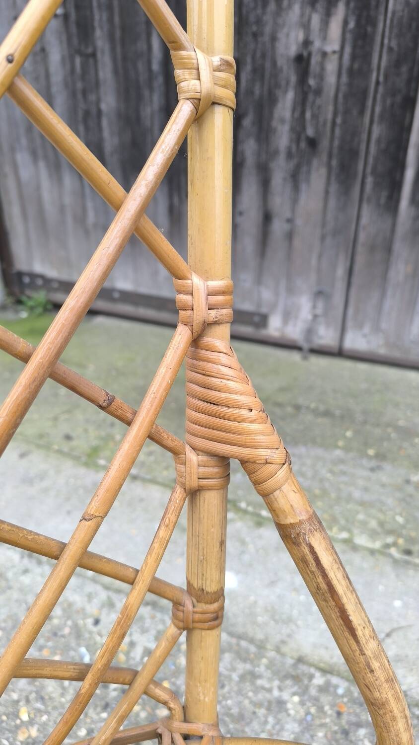 Rattan chair by Louis Sognot 1960