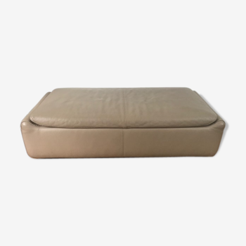 Banc pouf Steiner en cuir