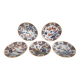 5 Japanese porcelain plates with geisha hand decoration