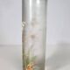 Art Nouveau enamelled glass cylinder vase
