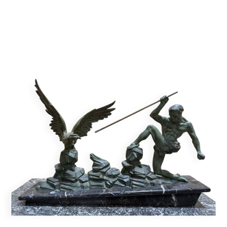 Regule Déco "Man hunting an eagle"