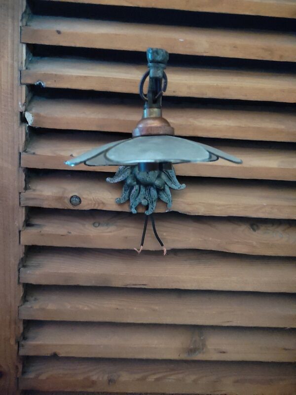 Wall lamp flower petal mother-of-pearl base bronze Rose dp 1122249