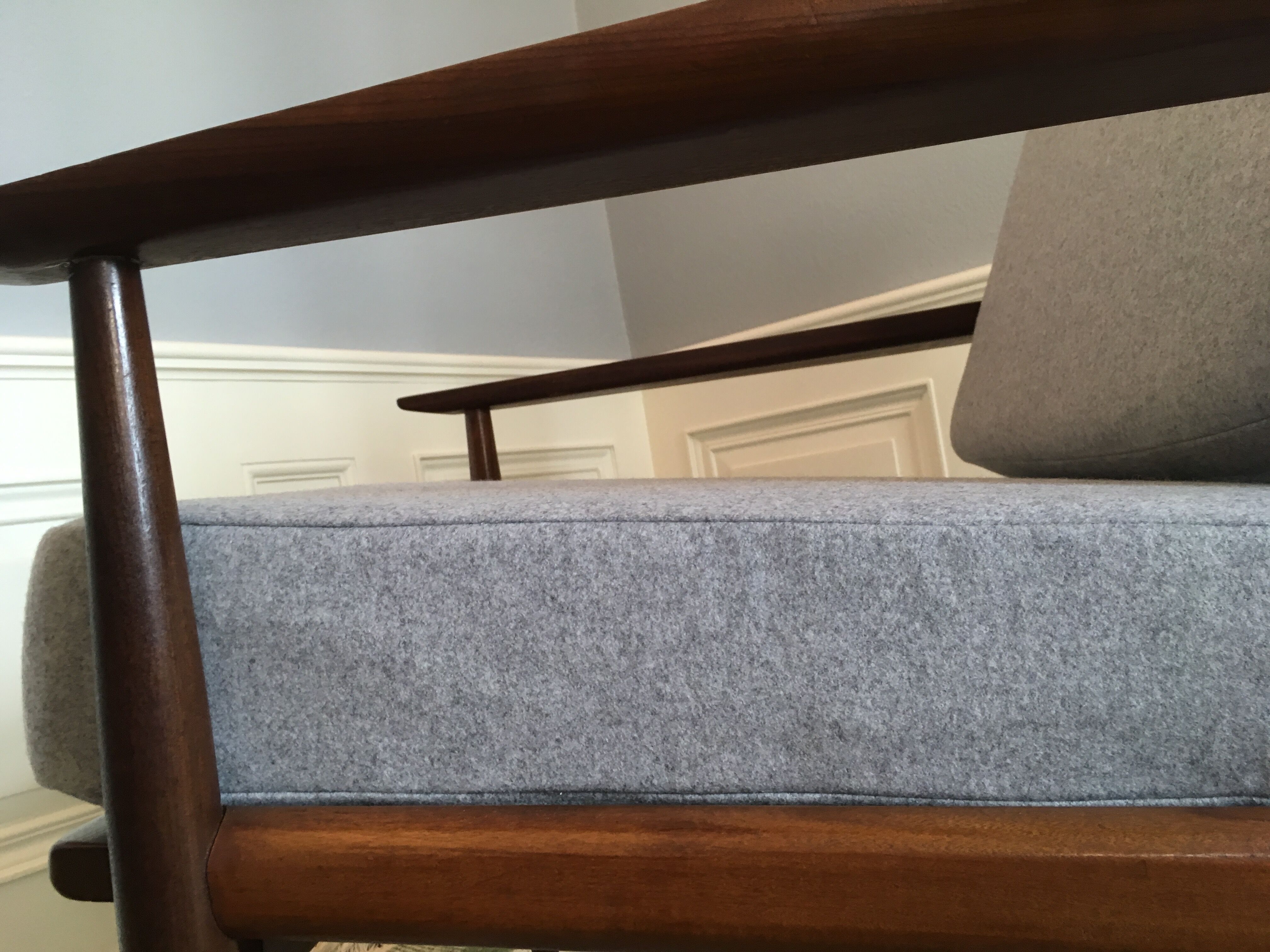 Danish midcentury teak easy chair by Arne Vodder