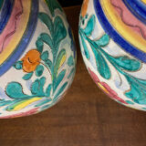 Pair of colorful vases
