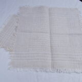 Set of 2 vintage white ecru towels