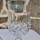 Set of 6 carved glass glasses