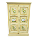 Old Small Hand Painted Wooden Cabinet