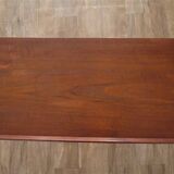 Scandinavian vintage console in teak and chrome 1970