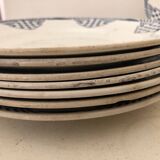 8 assiettes plates Pantin, Moulin des Loups