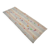 Vintage Turkish Pompom Kilim Runner sku 3384