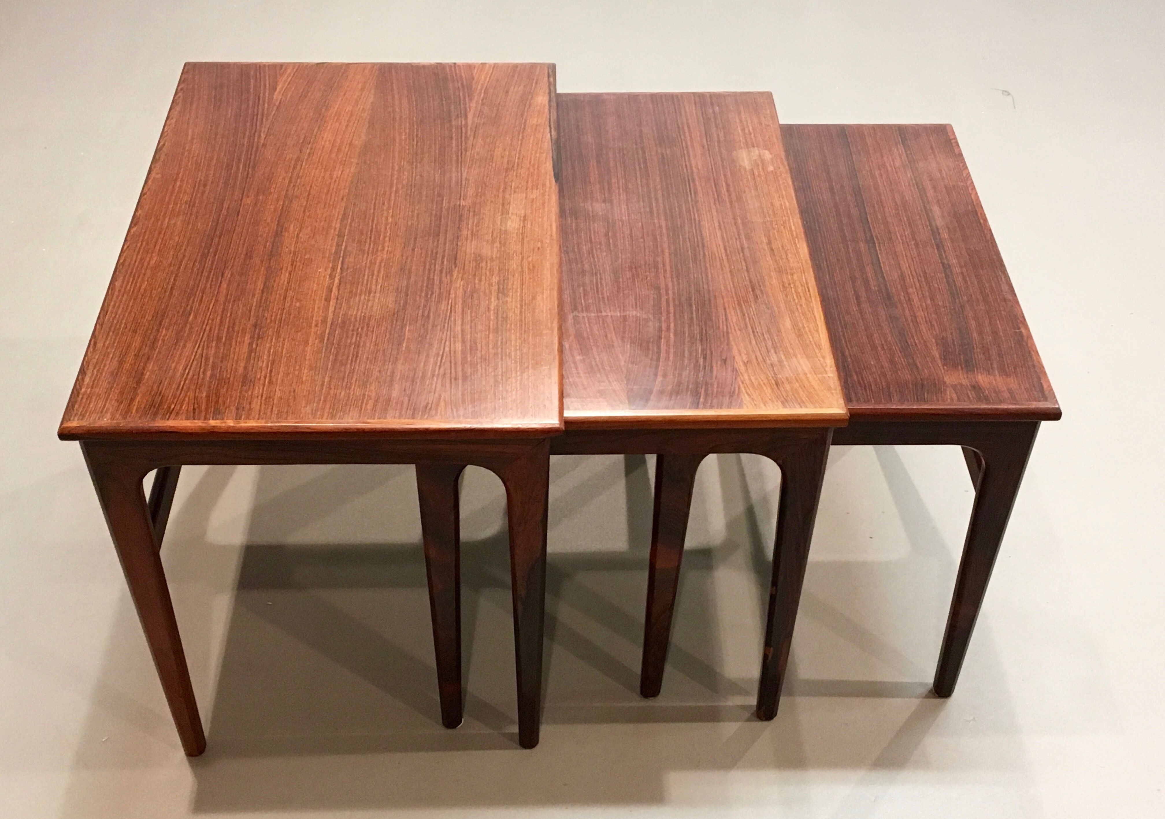 Table basse gigogne palissandre  design scandinave