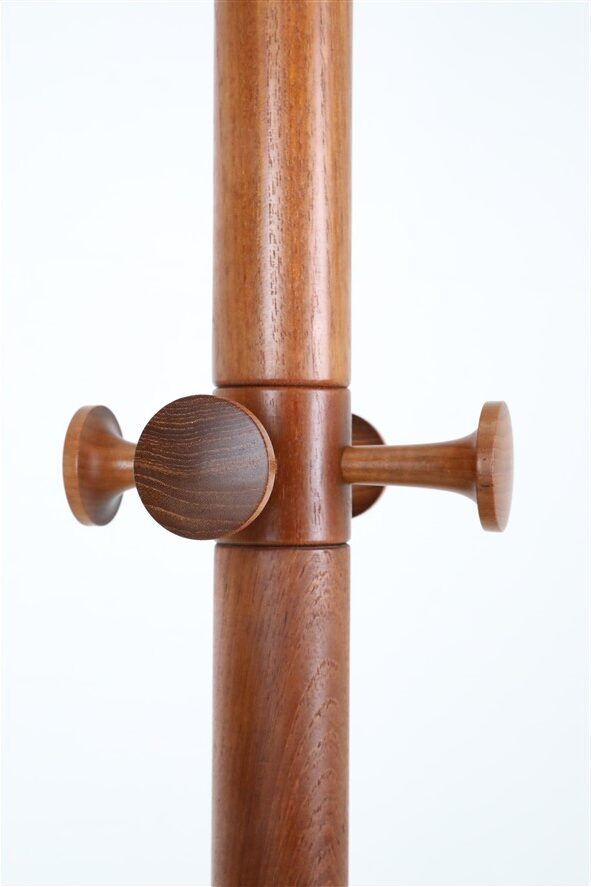 Rare large “No. 20” teak coat rack by Søren Nissen & Ebbe Gehl for Aksel Kjersgaard / 1960s / 1970s / Mid Century Danish Modern Design