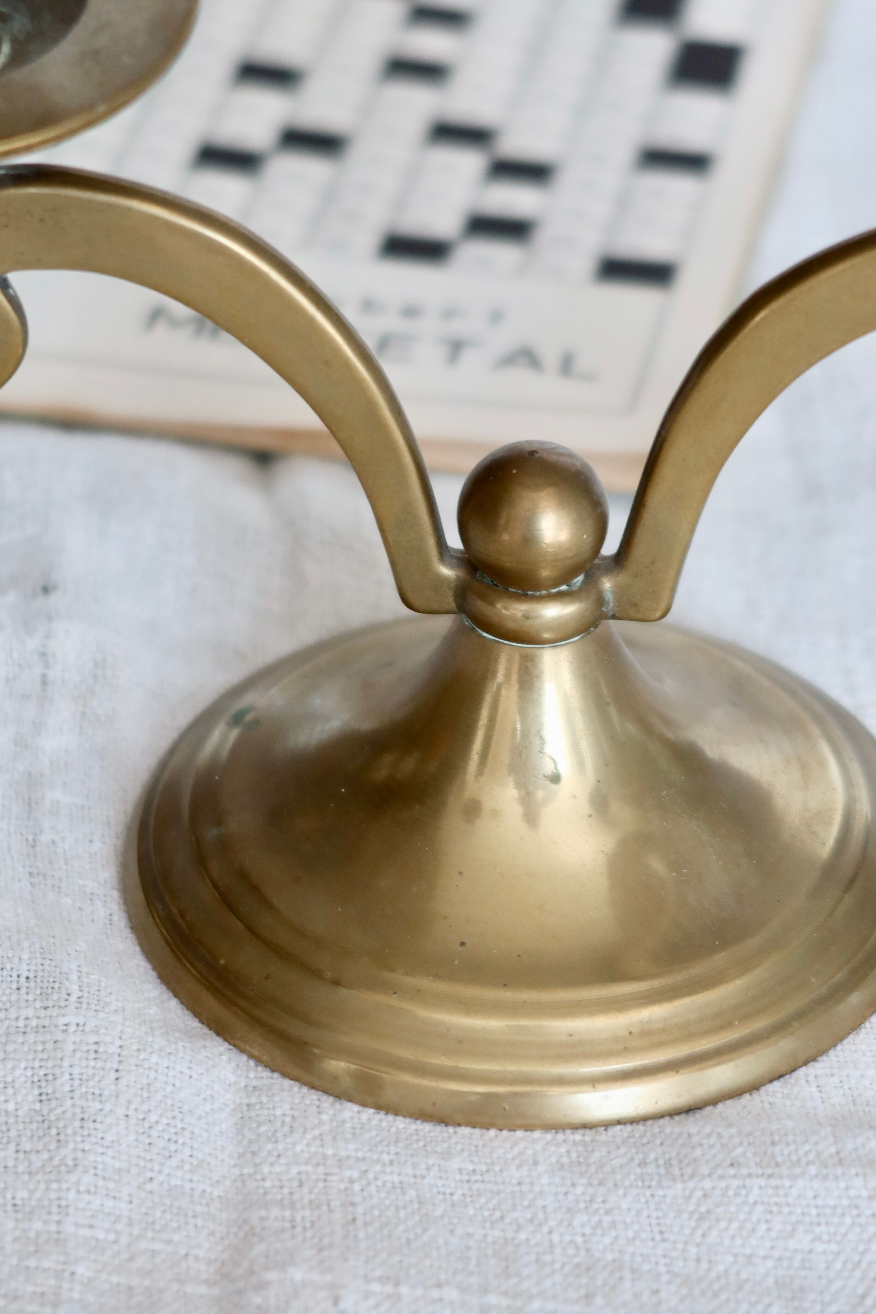 Vintage brass candle holder