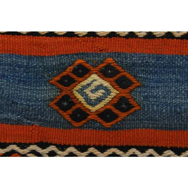 Vintage Turkish Oushak Handmade Wool Cotton Red Runner Rug 53x171