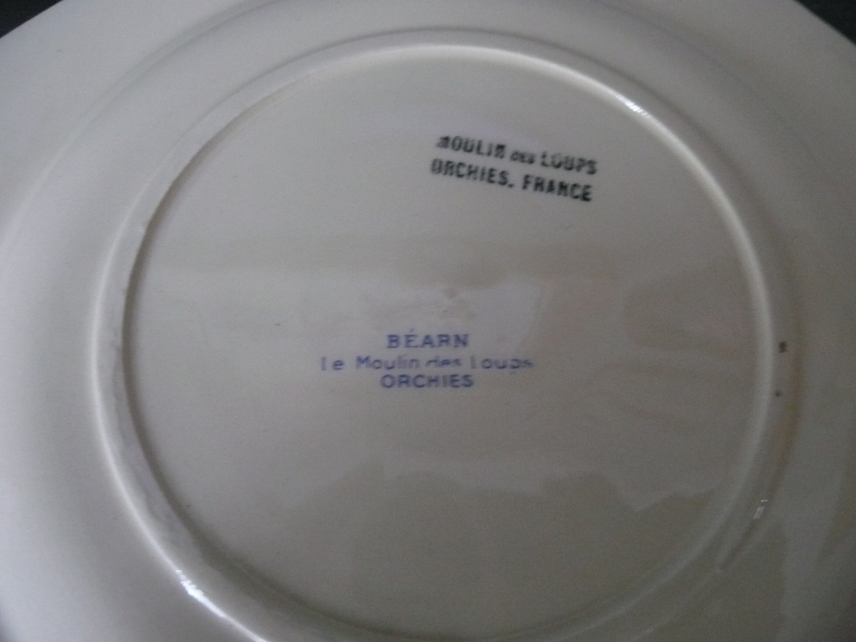 Suite de 5 assiettes à dessert vintage