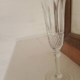 Champagne glass from the tommy collection by christallerie saint-louis white