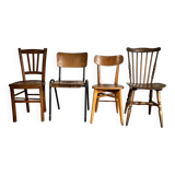 Set of 4 mismatched chairs
