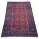 Antique Balouch carpet hand-knotted in wool, 19th century.