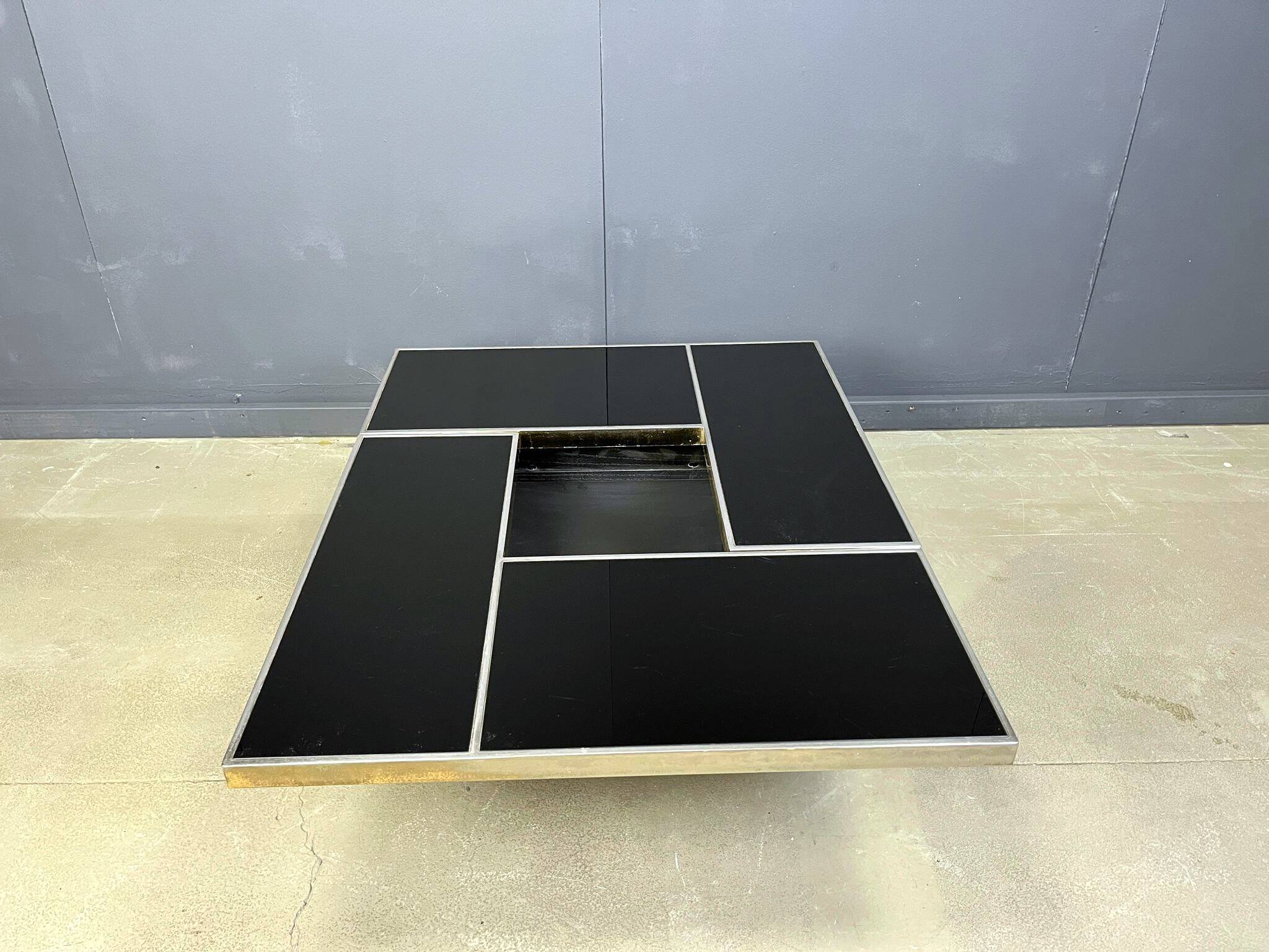 Vintage hidden bar coffee table, 1970s