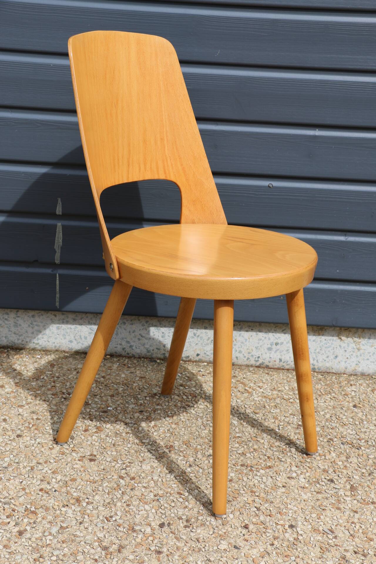 5 BAUMANN “MONDOR” light beech chairs