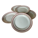 5 assiettes plates KG Lunéville, modèle Madrigal