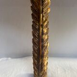 Wooden wall console and antique gilded stucco