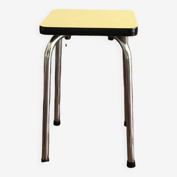Vintage yellow formica stool