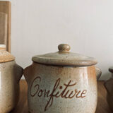 Antique stoneware spice pots