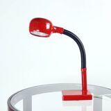 Lampe de table rouge Space Age en plastique, Hongrie 1960