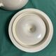 Pot shape pot with vintage ceramic lid floral decoration