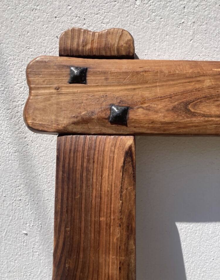 Brutalist wooden frame