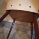 Lot of 2 chairs Scandinavian style 1960 50 Skai marble cream