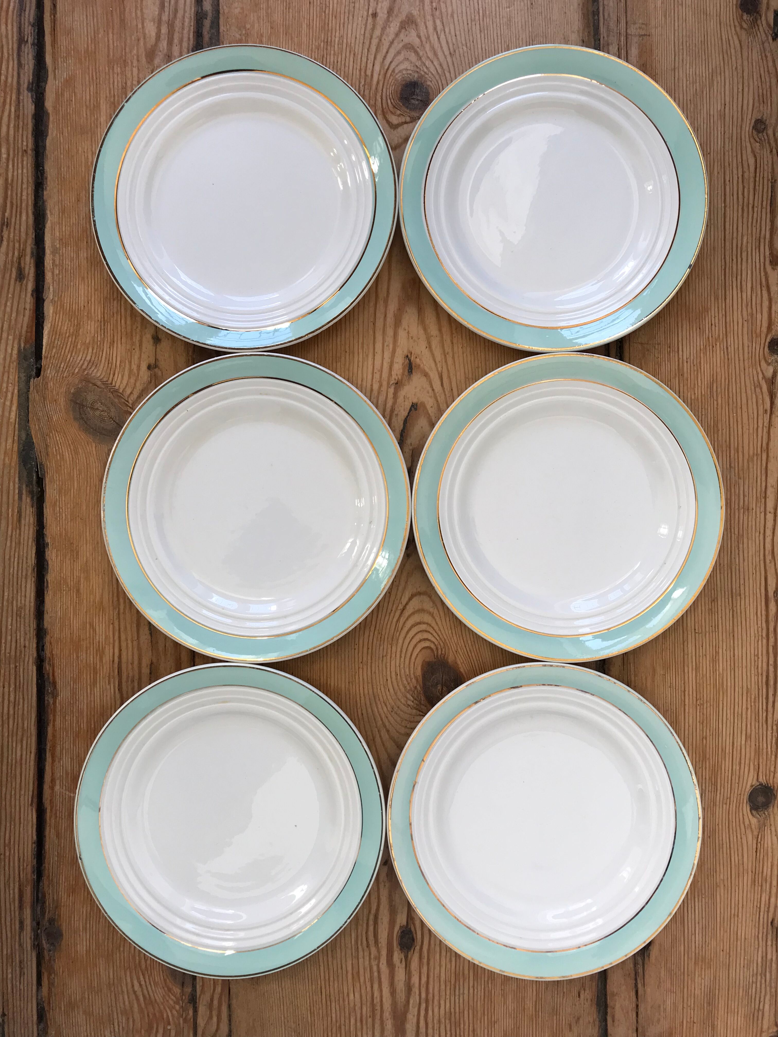 Série de 6 assiettes à desserts