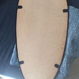 Mirror rear-view mirror free form and its matching coat hanger steel and brass
