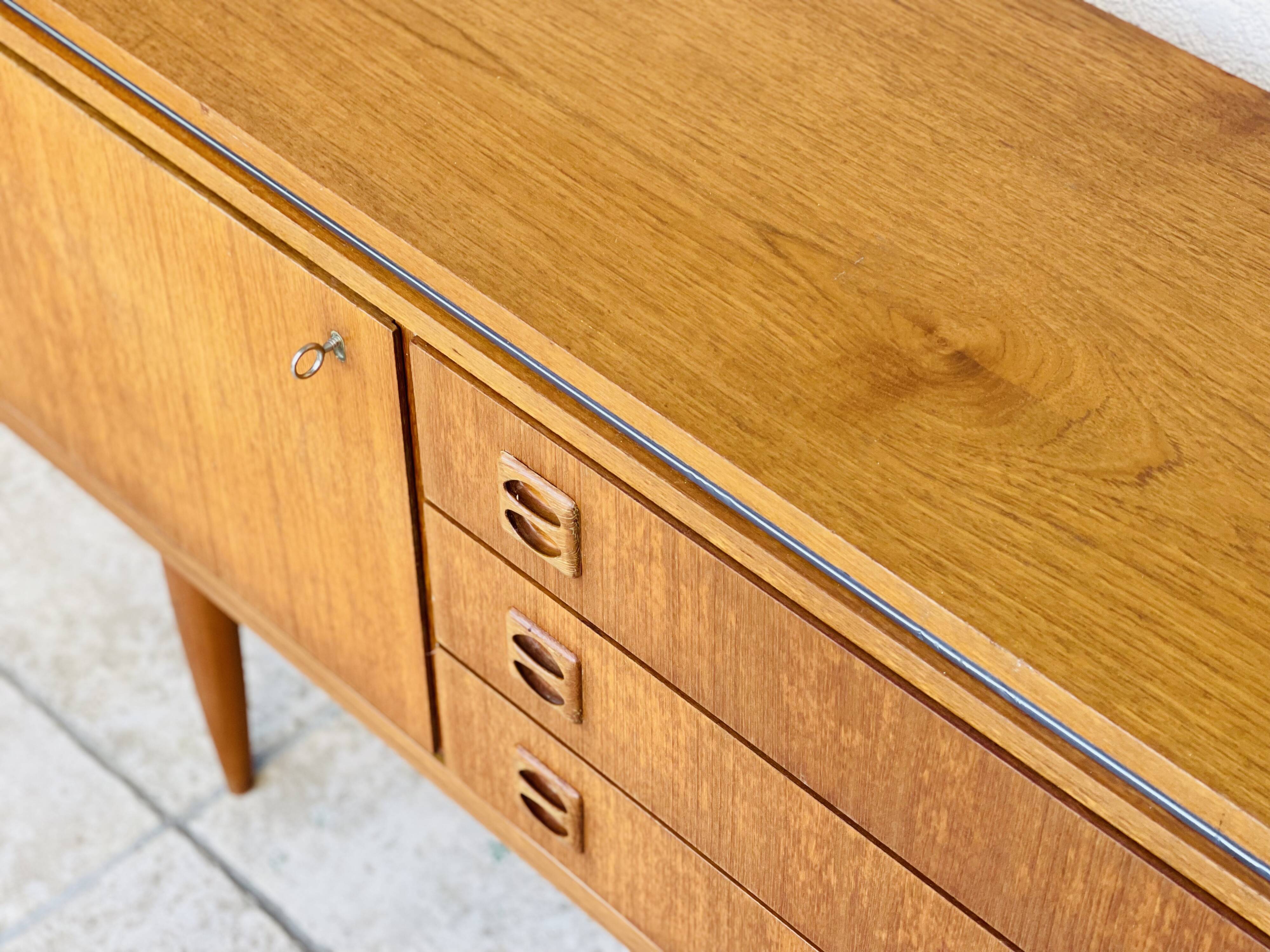 Scandinavian teak row